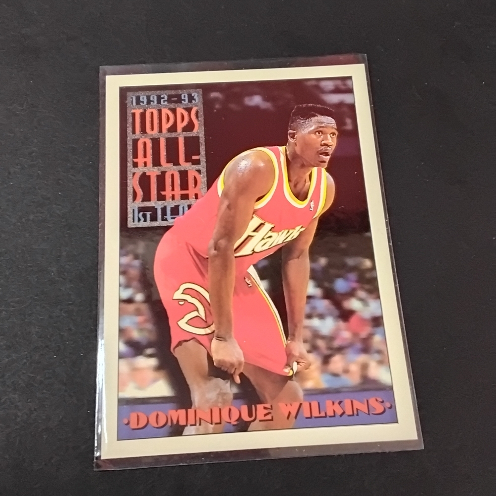 Topps All-Star Trading Card - Red and Yellow